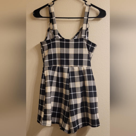 Plaid skort romper - Picture 3 of 4